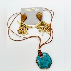 Silpada Turquoise Lapis Lazuli Necklace & New Earrings